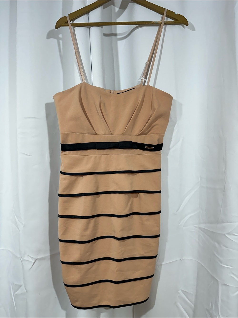 NWT Rinascimento Italy Sleeveless Mini Dress Sz L Black European Designer Party